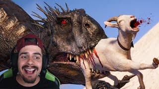 DINOSSAUROS DEVORANDO CABRAS E HUMANOS  React  Jurassic World Evolution 2 [upl. by Astor]