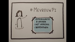 Omtrek en oppervlakte het verschil en berekenen  Wiskunde uitleg vmbo [upl. by Ivek662]