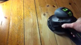 Slipa golv med Festool Rotex RO150 [upl. by Ebanreb]