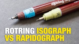 Rotring Rapidograph vs Isograph [upl. by Eidnahs]