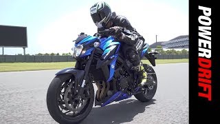 Suzuki GSX S750  Ridden at BIC  PowerDrift [upl. by Yhtnomit]