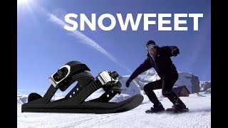 Snowfeet Unleash Your Inner Skater on the Slopes with Snowfeet  Mini Ski  Skiskates  Snowskates [upl. by Reisman]