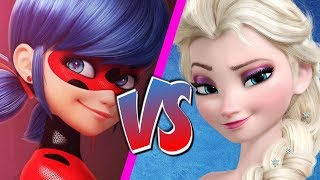 Elsa vs Ladybug  BATALLAS DE REGGAETON [upl. by Ydennek]