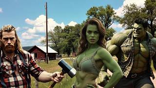 Big Green Redneck Hulk official music video  AI Short Film  Super Panavision 70 [upl. by Alidis]