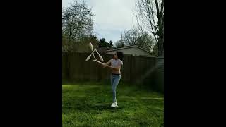 Girl Displays Amazing Skills While Juggling Pins  1306668 [upl. by Gertrudis981]