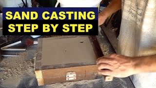 SAND CASTING LESSON FOR BEGINNERS  STEPBYSTEP  A 3rd HAND  MSFN [upl. by Ichabod721]