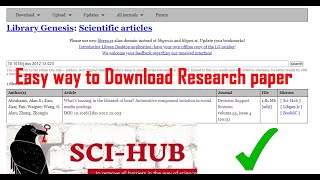 Why SciHub is NOT working now you can see a new way to download the research paper [upl. by Anatak]