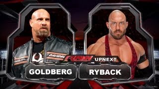 WWE Raw Goldberg Vs Ryback Full Match HD [upl. by Dyol]