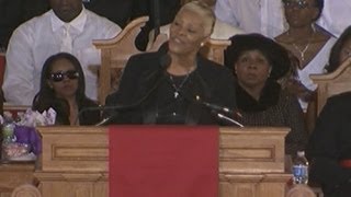 WHITNEY HOUSTON FUNERAL Dionne Warwick speaks [upl. by Mylor]