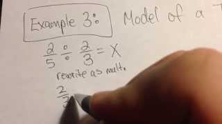 Dividing Fractions Using a Tape Diagram  Example 3 [upl. by Gide]