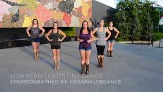 Low Beam Lights Line Dance Teach amp Demo [upl. by Akcinehs]