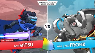 Kraggarnos a Palos 1  Losers Quarters  Mitsu Clairen vs Fronk Loxodont [upl. by Price]