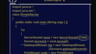 Lecture 30 ClientServer Programming In Java [upl. by Jochbed]