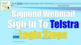 Bigpond Webmail Login  How To Login Sign In To Telstra [upl. by Corb]