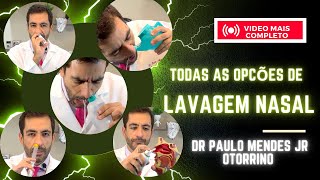 Todas as 5 opções de lavagem nasal com soro Lavar o nariz em bebe criança e adultos com catarro [upl. by Lougheed148]