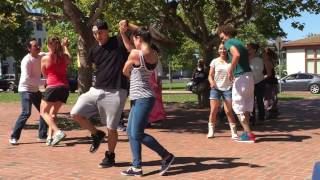 Dancing salsa by Lake Merritt [upl. by Schonfeld]