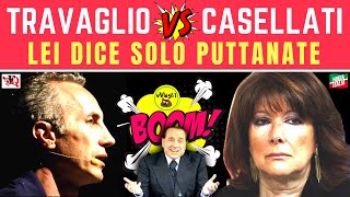 QUANDO TRAVAGLIO SVERGOGNÒ LA CASELLATI SU BERLUSCONI ft LILLI GRUBER 8 E MEZZO LA7 Politrix81 [upl. by Itram]