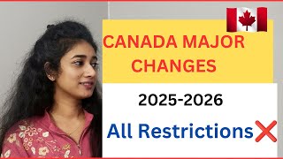 🇨🇦 Canada major changes 20252026All RESTRICTIONS ❌IRCC UPDATEScanadamalayalamvlog [upl. by Ines]