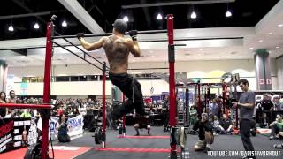 Battle of the Bars  Los Angeles Fit Expo 2013 Freestyle Calisthenics Contest [upl. by Ahtreb]