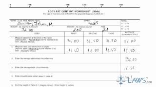 Learn How to Fill the DA form 5500 Body Fat Content Worksheet [upl. by Nylirak860]