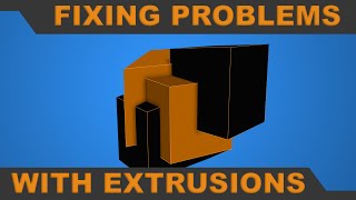 Fixing Problems with Extrusions  Maya 2016 [upl. by Henebry450]