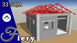 55mx6m 33sqm Simple House Design with 2 Bedroom [upl. by Maxantia751]