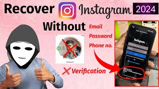 how to Recover hacked Instagram Account 2024 Instagram account recovery without email amp phone number [upl. by Hermione229]