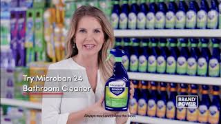 Microban 24 Bathroom Cleaner featured by Brand Power USA [upl. by Naryk]