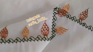 Yeni öğrenenler için Kolay iğne oyası modeli 👀👍👍👍easy and flashy needle lace [upl. by Pape]