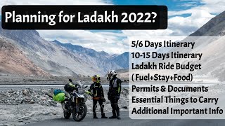 Leh Ladakh 2022 Planning Part 1  Itinerary Budget amp Everything You Need To Know [upl. by Ammamaria]