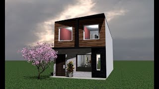 Casa 5x12 mts  House 5 x 12 Mts [upl. by Belshin]