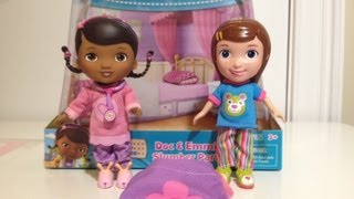 Doc McStuffins and Emmie Slumber Party with Dottie Playset Review [upl. by Hyacinthe483]