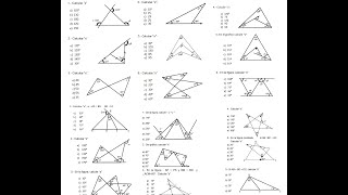 EJERCICIOS BASICOS DE TRIANGULOS [upl. by Htebasyle]