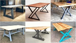 200 Designs  Wood and Metal Furniture Dining Tables  Metal Furniture Design [upl. by Etnovaj]