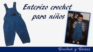 ENTERIZO MAMELUCO CROCHET PARA BEBES [upl. by Noryk]