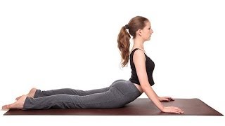 Bhujangasana  Cobra Pose Yoga Exercise for Slimming  English [upl. by Yttiy]