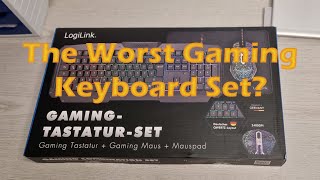 The Worst Gaming Keyboard Set  LogiLink ID0185 [upl. by Eceirehs401]