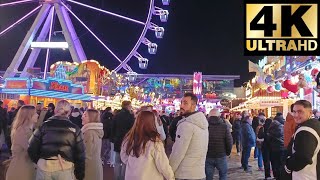 Bremer Freimarkt Fahrgeschäfte  Rundgang auf dem Freimarkt Bremen [upl. by Nelhsa503]