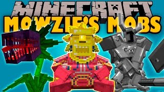 MOWZIES MOBS MOD  Los MOBS con mejores ANIMACIONES del juego  Minecraft mod 1112 [upl. by Eilrebma553]