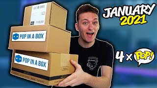 Pop In A Box Funko Pop Monthly Subscription  January 2021 [upl. by Guildroy244]