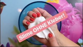 SlimeTini Slime OHNE Kleber Natron amp Kontaktlinsenflüssigkeit  🤩💚 SlimeRezept [upl. by Brogle]