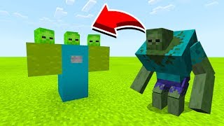 How To SPAWN MUTANT ZOMBIES in Minecaft Pocket EditionMCPE [upl. by Torras281]