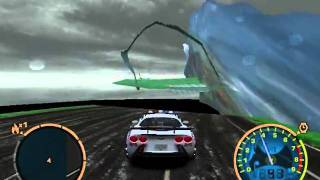 NFSMW Test All Cop Cars In The Bridge [upl. by Sharpe]