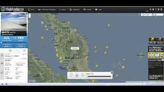 Malaysian Airlines Flight MH 370 on Flight Radar Playback [upl. by Okajima]