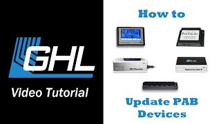 PAB device update via GHL Control Center [upl. by Eeralih489]