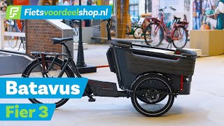 Batavus Fier 3  Ruime bakfiets met 3 wielen en Bosch motor [upl. by Blanc]