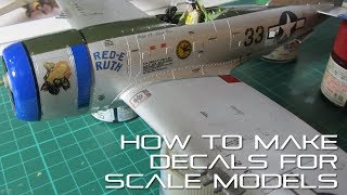 How to make decals for scale models [upl. by Lhary]