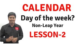 CalendarReasoningDay of the WeekNonLeap Year Lesson2 [upl. by Lerrej]