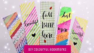 How To Make Colorful BookmarksEasy Paper CraftCreativeFari [upl. by Anor9]