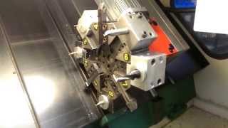 Denford Cyclone CNC Lathe Machining Scale Model Part [upl. by Raymonds]